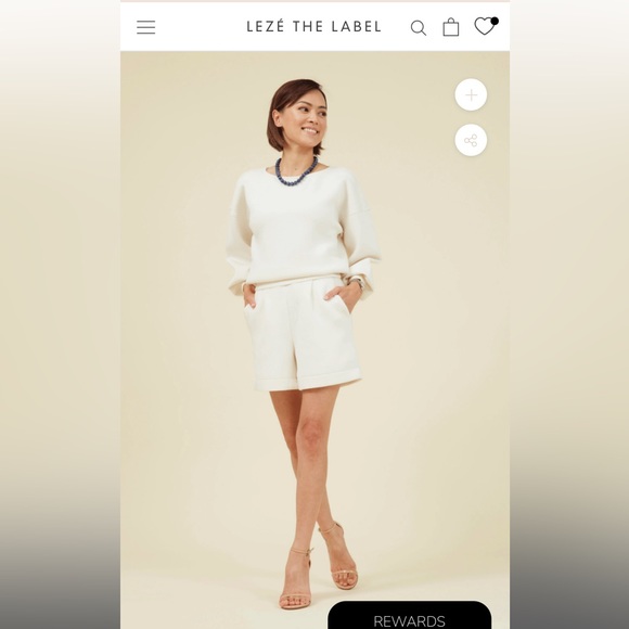 Lezé the Label Piper shorts in bone - Picture 2 of 9